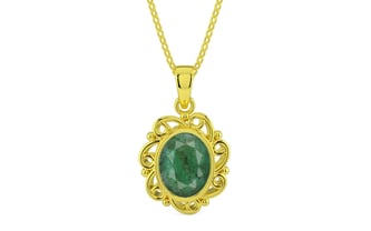 Panchdhatu Emerald Pendant Fine Quality (P5)
