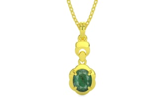 Panchdhatu Emerald Pendant Fine Quality (P6)