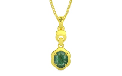 Panchdhatu Emerald Pendant Fine Quality (P6)