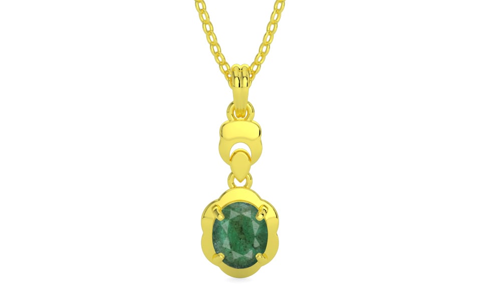 Panchdhatu Emerald Pendant Fine Quality (P6)