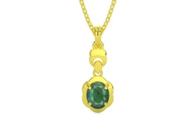 Panchdhatu Emerald Pendant Fine Quality (P6)