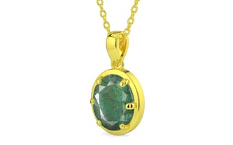Panchdhatu Emerald Pendant Fine Quality (P8)