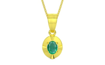 Panchdhatu Emerald Pendant Limited Quality (P11)