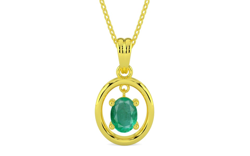 Panchdhatu Emerald Pendant Limited Quality (P2)