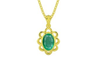 Panchdhatu Emerald Pendant Limited Quality (P3)