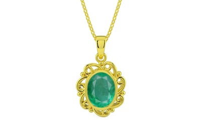 Panchdhatu Emerald Pendant Limited Quality (P5)