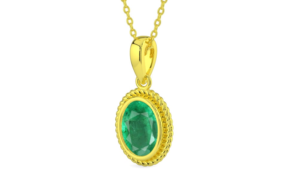 Panchdhatu Emerald Pendant Limited Quality (P7)