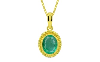 Panchdhatu Emerald Pendant Limited Quality (P7)