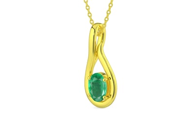Panchdhatu Emerald Pendant Limited Quality (P9)