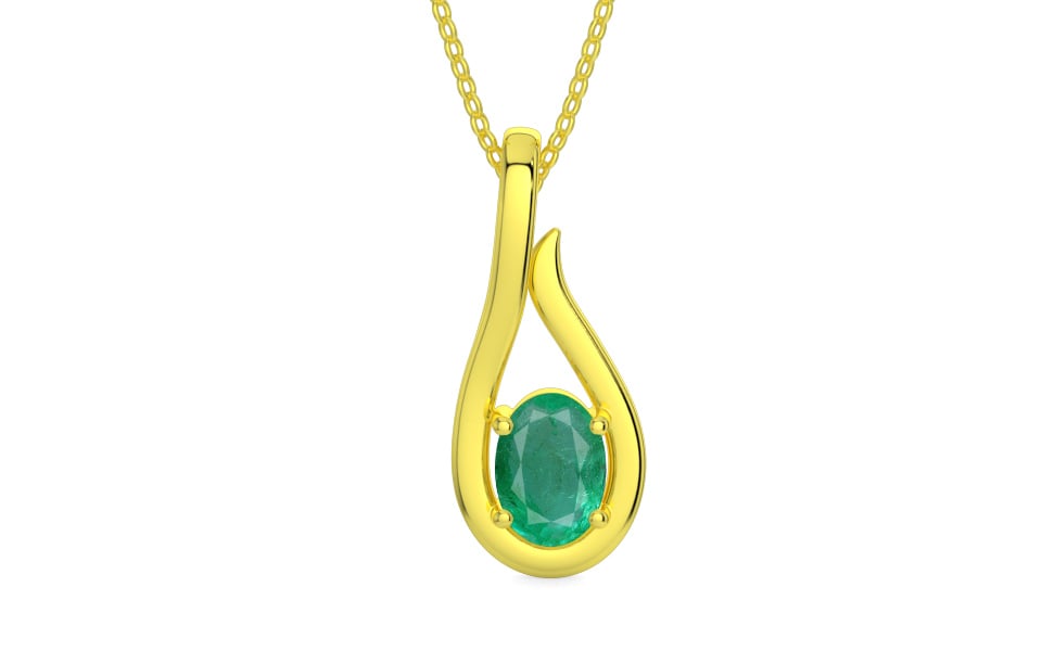 Panchdhatu Emerald Pendant Limited Quality (P9)