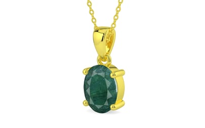 Panchdhatu Emerald Pendant Prime Quality (P10)