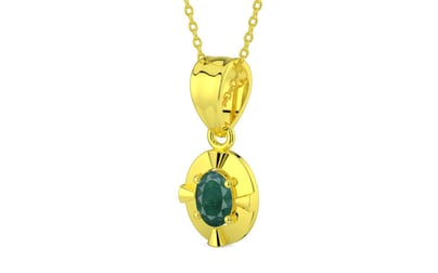 Panchdhatu Emerald Pendant Prime Quality (P11)
