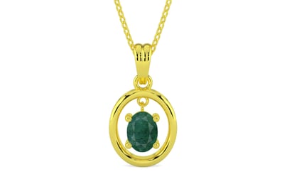 Panchdhatu Emerald Pendant Prime Quality (P2)