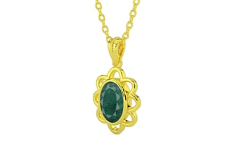 Panchdhatu Emerald Pendant Prime Quality (P3)