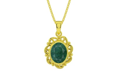 Panchdhatu Emerald Pendant Prime Quality (P5)