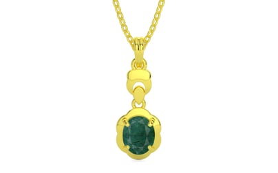 Panchdhatu Emerald Pendant Prime Quality (P6)