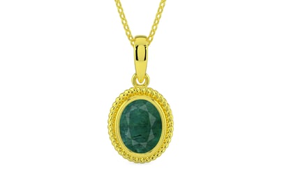 Panchdhatu Emerald Pendant Prime Quality (P7)