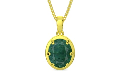 Panchdhatu Emerald Pendant Prime Quality (P8)