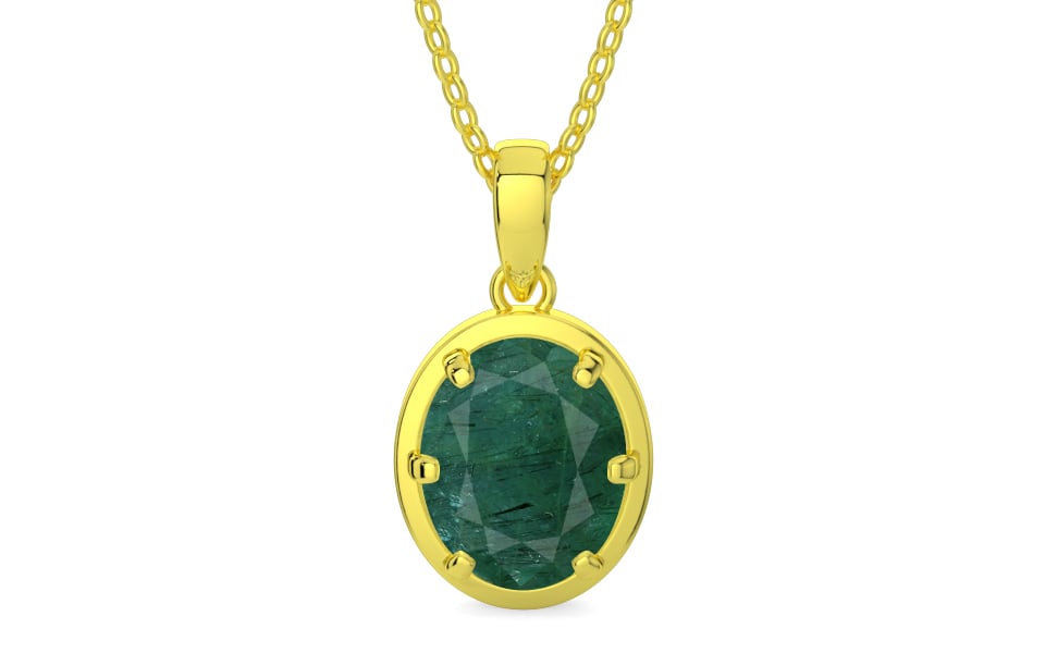 Panchdhatu Emerald Pendant Prime Quality (P8)