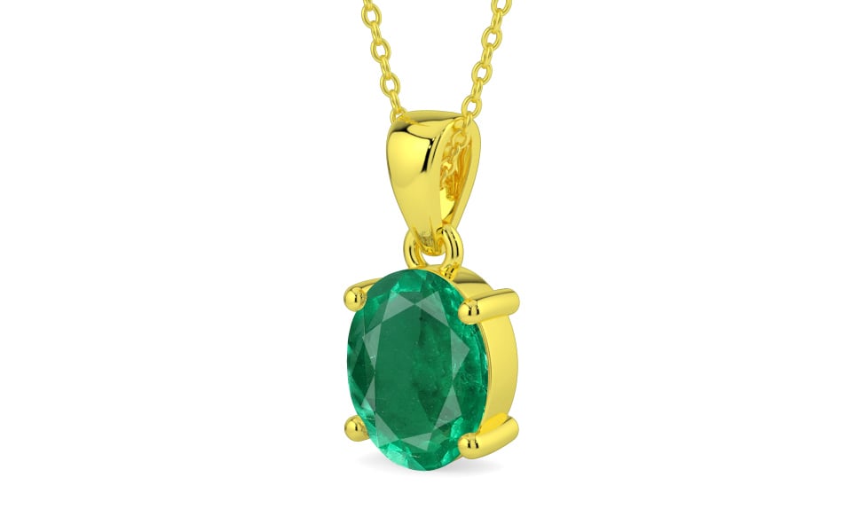 Panchdhatu Emerald Pendant Rare Quality (P10)