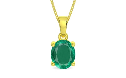 Panchdhatu Emerald Pendant Rare Quality (P10)
