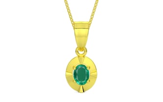 Panchdhatu Emerald Pendant Rare Quality (P11)