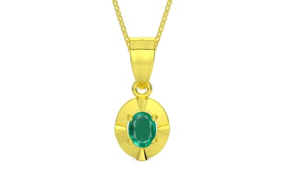Panchdhatu Emerald Pendant Rare Quality (P11)