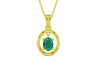 Panchdhatu Emerald Pendant Rare Quality (P2)