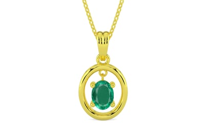 Panchdhatu Emerald Pendant Rare Quality (P2)