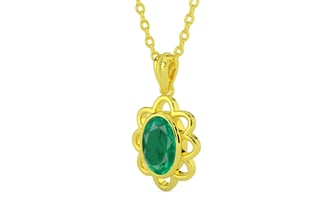Panchdhatu Emerald Pendant Rare Quality (P3)