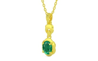 Panchdhatu Emerald Pendant Rare Quality (P6)