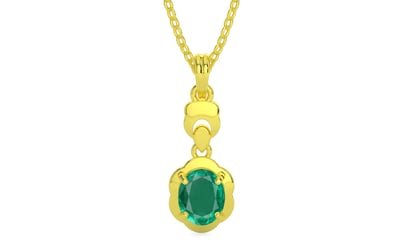 Panchdhatu Emerald Pendant Rare Quality (P6)