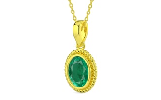 Panchdhatu Emerald Pendant Rare Quality (P7)