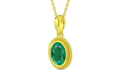 Panchdhatu Emerald Pendant Rare Quality (P7)