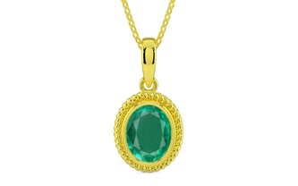 Panchdhatu Emerald Pendant Rare Quality (P7)