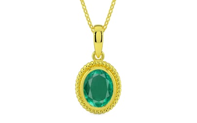 Panchdhatu Emerald Pendant Rare Quality (P7)