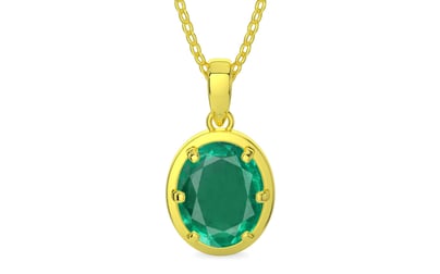 Panchdhatu Emerald Pendant Rare Quality (P8)