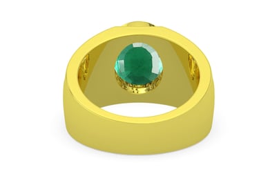 Panchdhatu Emerald Ring Rare Quality (R1)