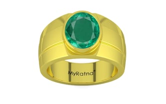 Panchdhatu Emerald Ring Rare Quality (R1)