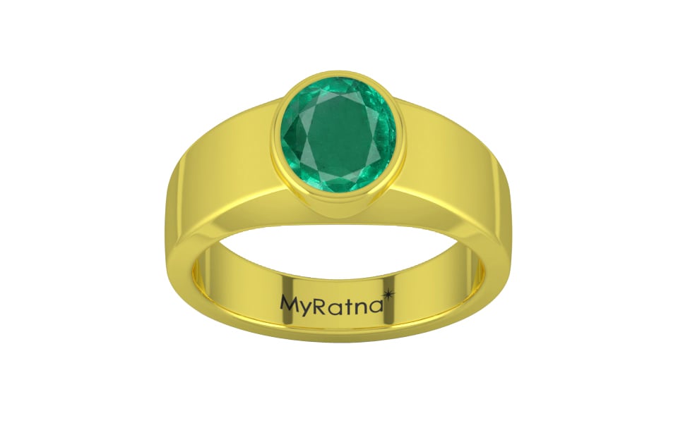 Panchdhatu Emerald Ring Rare Quality (R10)
