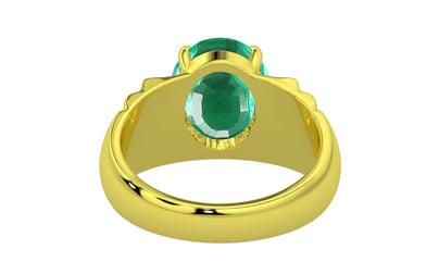 Panchdhatu Emerald Ring Rare Quality (R4)