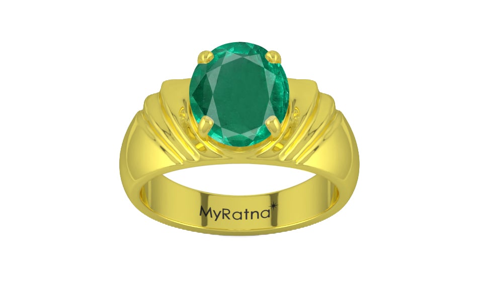 Panchdhatu Emerald Ring Rare Quality (R4)