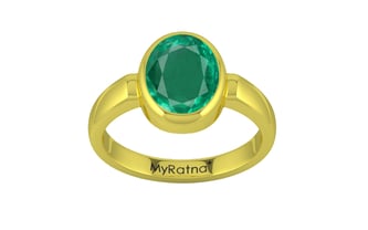 Panchdhatu Emerald Ring Rare Quality (R6)