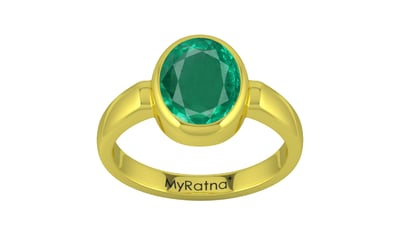 Panchdhatu Emerald Ring Rare Quality (R6)