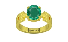 Panchdhatu Emerald Ring Rare Quality (R8)