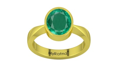 Panchdhatu Emerald Ring Rare Quality (R9)