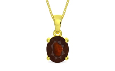 Panchdhatu Hessonite Garnet Pendant Fine Quality (P10)