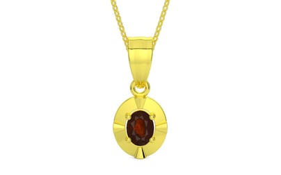 Panchdhatu Hessonite Garnet Pendant Fine Quality (P11)