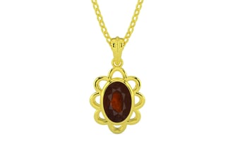 Panchdhatu Hessonite Garnet Pendant Fine Quality (P3)