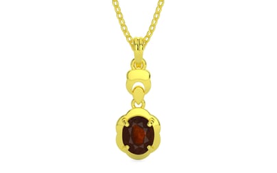 Panchdhatu Hessonite Garnet Pendant Fine Quality (P6)